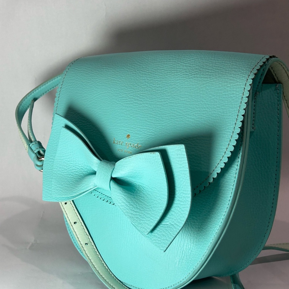 Kate Spade Aqua Crossbody Bag with Bow